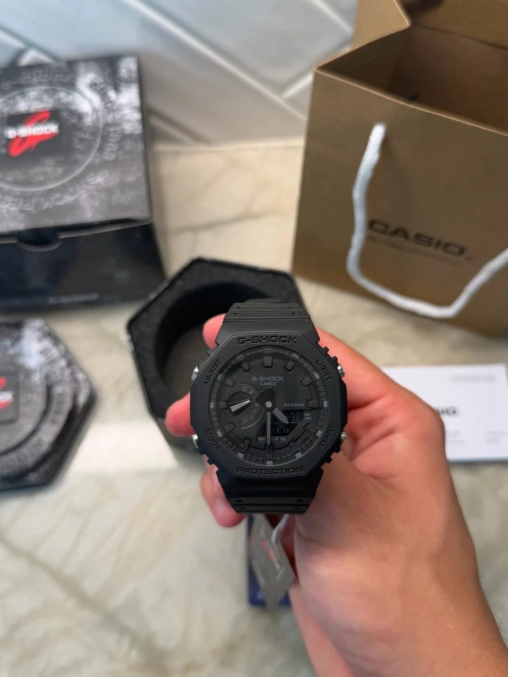 Casio Black G-Shock Men’s Analog-Digital Resin Watch